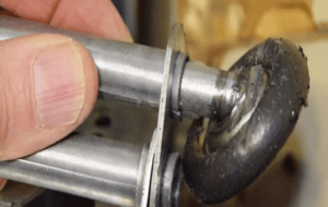 worn out garage door rollers